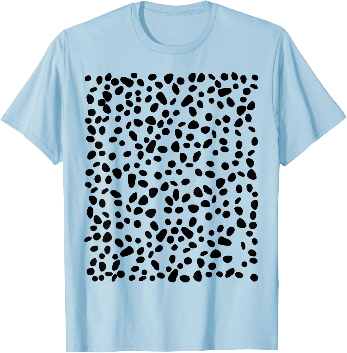 spotted white with black polka dots Dalmatian T-Shirt - T-Shirt | Light Blue