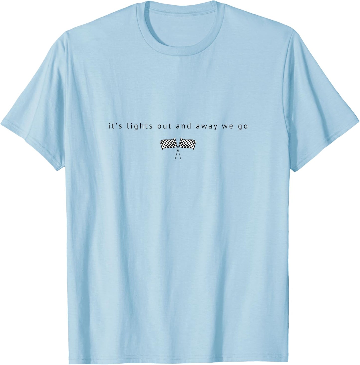Leuchtet aus, F1-Design T-Shirt - T-Shirt | Light Blue