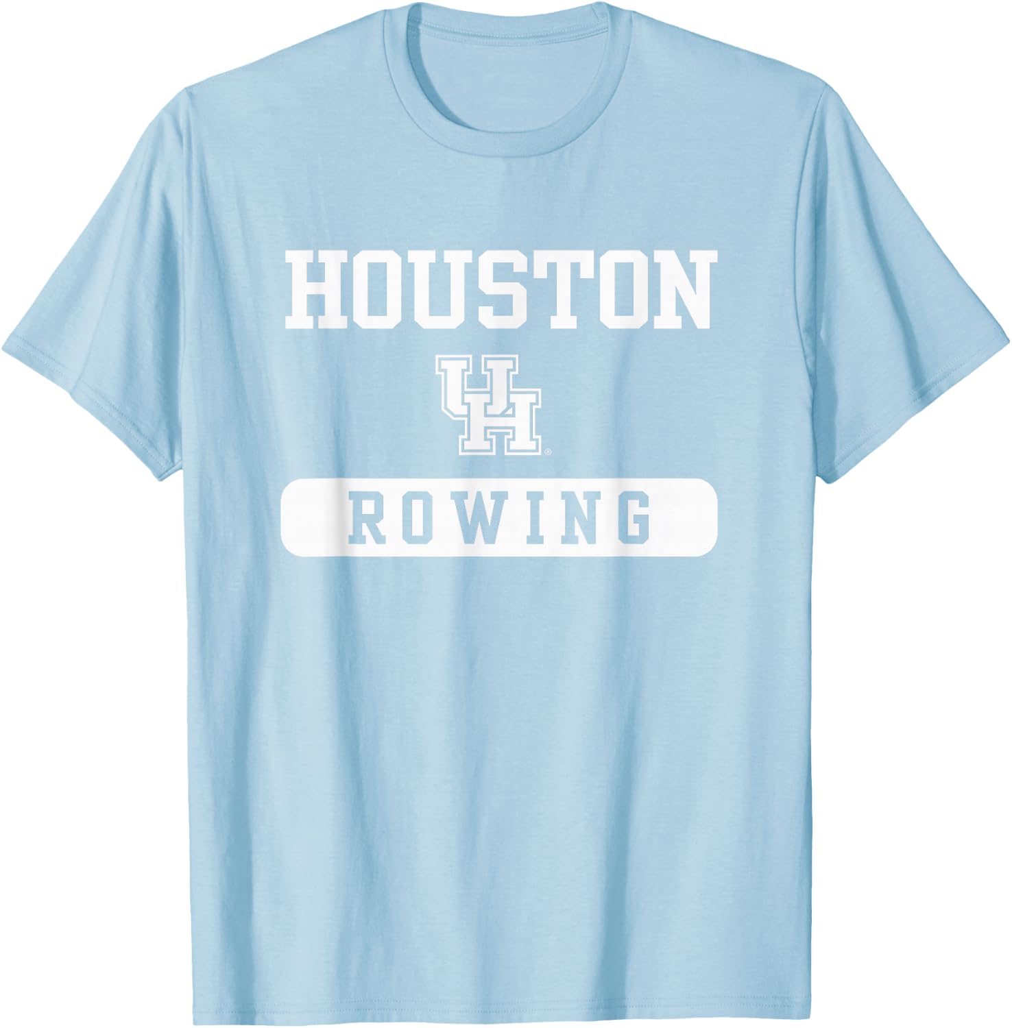 Houston Cougars Rowing Red Officially Licensed T-Shirt - T-Shirt | Light Blue