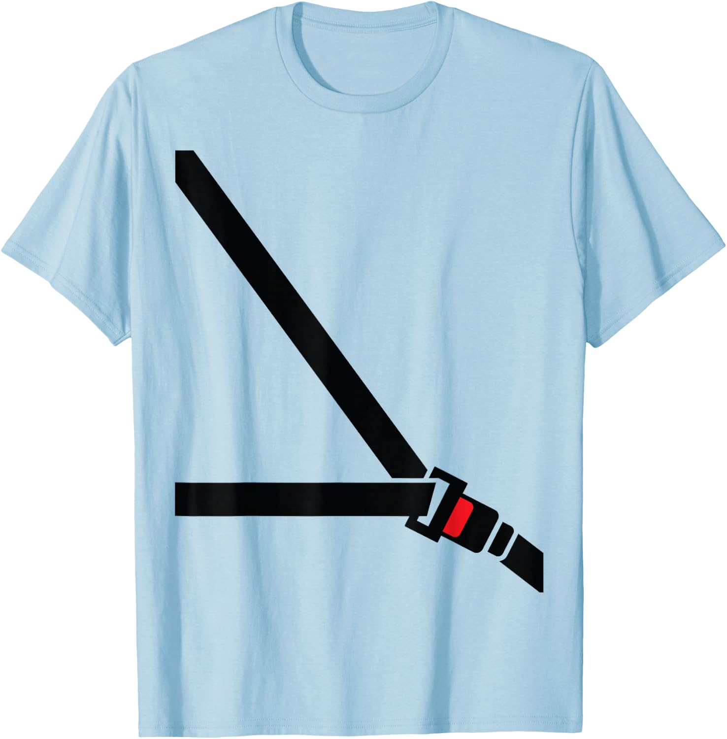 Sicherheitsgurt-Shirt – lustiges falsches Sicherheitsgurt- – Beifahrer T-Shirt - T-Shirt | Light Blue