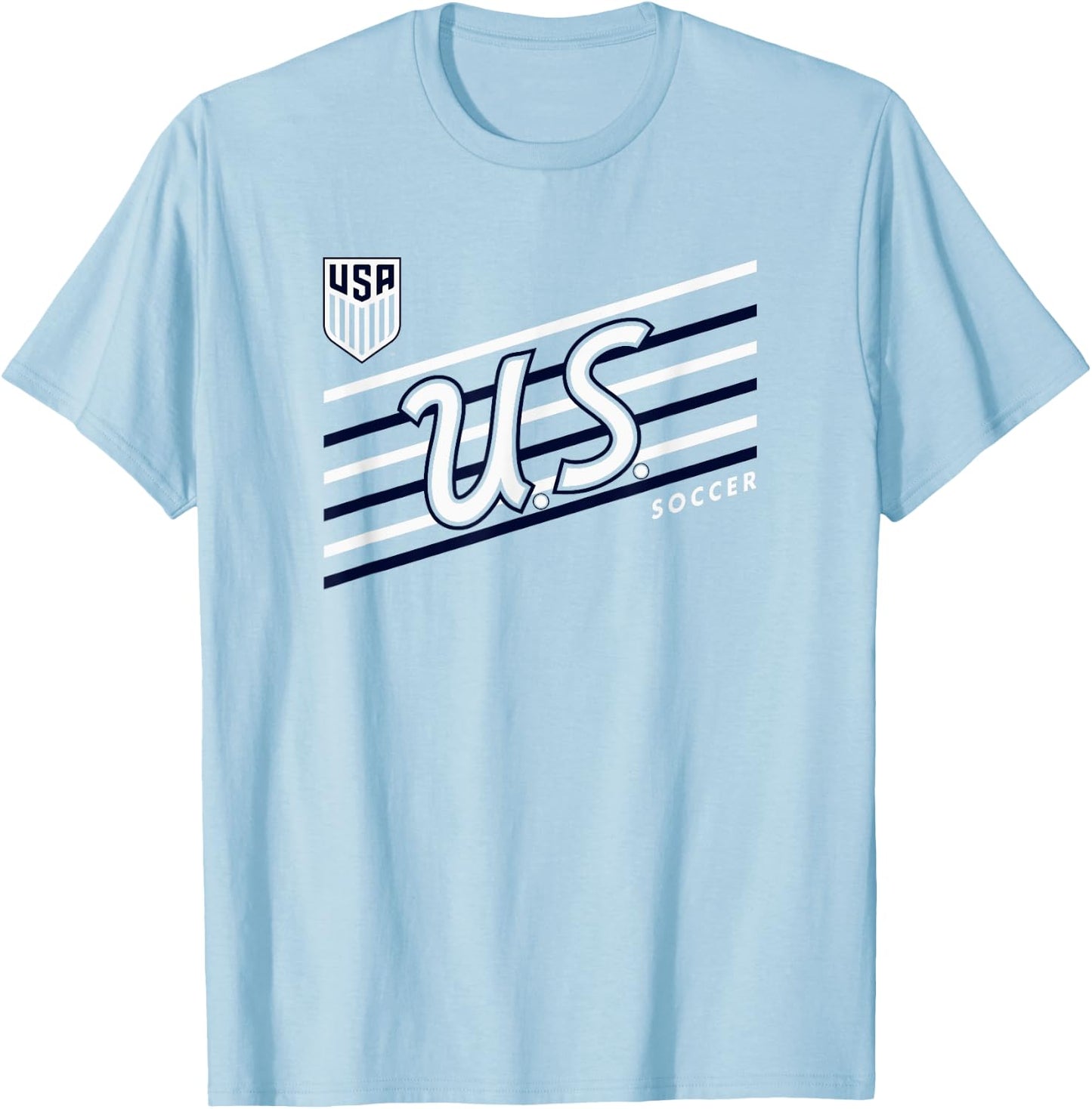 U.S. Soccer Retro Perform Red USMNT Officially Licensed T-Shirt - T-Shirt | Light Blue