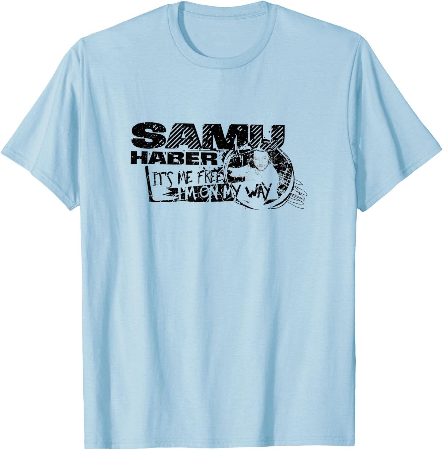 Samu Haber My Future TS , Erwachsene, Weiß, S, Kurzarm T-Shirt - T-Shirt | Light Blue