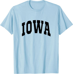 IOWA - Throwback Design - Classic T-Shirt - T-Shirt | Light Blue