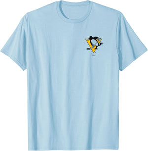 Pittsburgh Penguins Support White Officially Licensed T-Shirt - T-Shirt | Light Blue