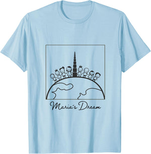 Maria Montessori's Dream T-Shirt - T-Shirt | Light Blue