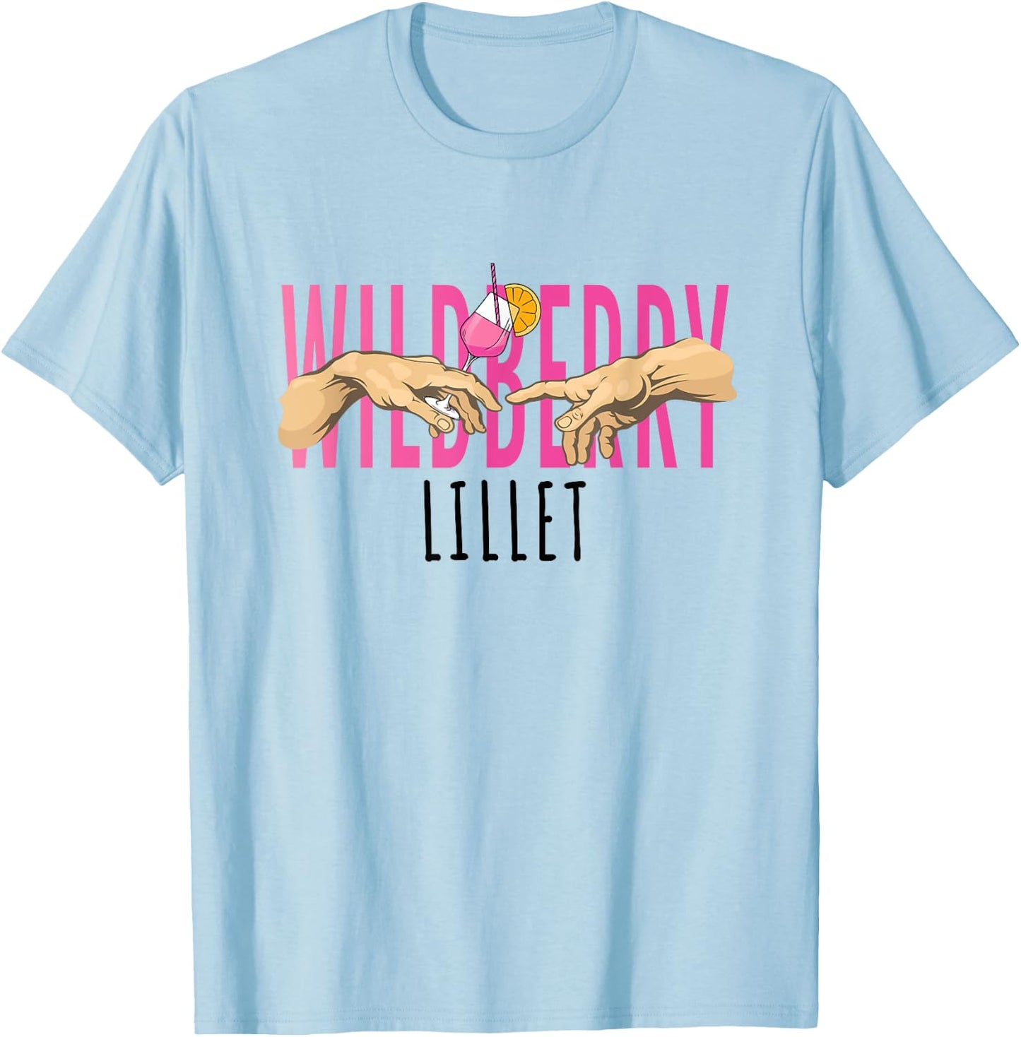 Summer Sun and Wildberry Lillet T-Shirt - T-Shirt | Light Blue