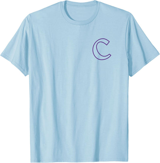 Clemson Tigers Front/Back Classic Orange Officially Licensed T-Shirt - T-Shirt | Light Blue