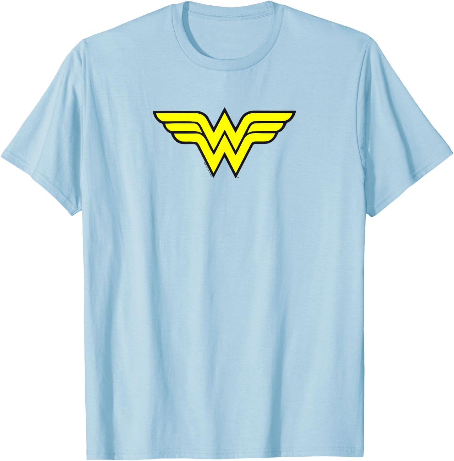 Wonder Woman Classic W Logo T-Shirt - T-Shirt | Light Blue