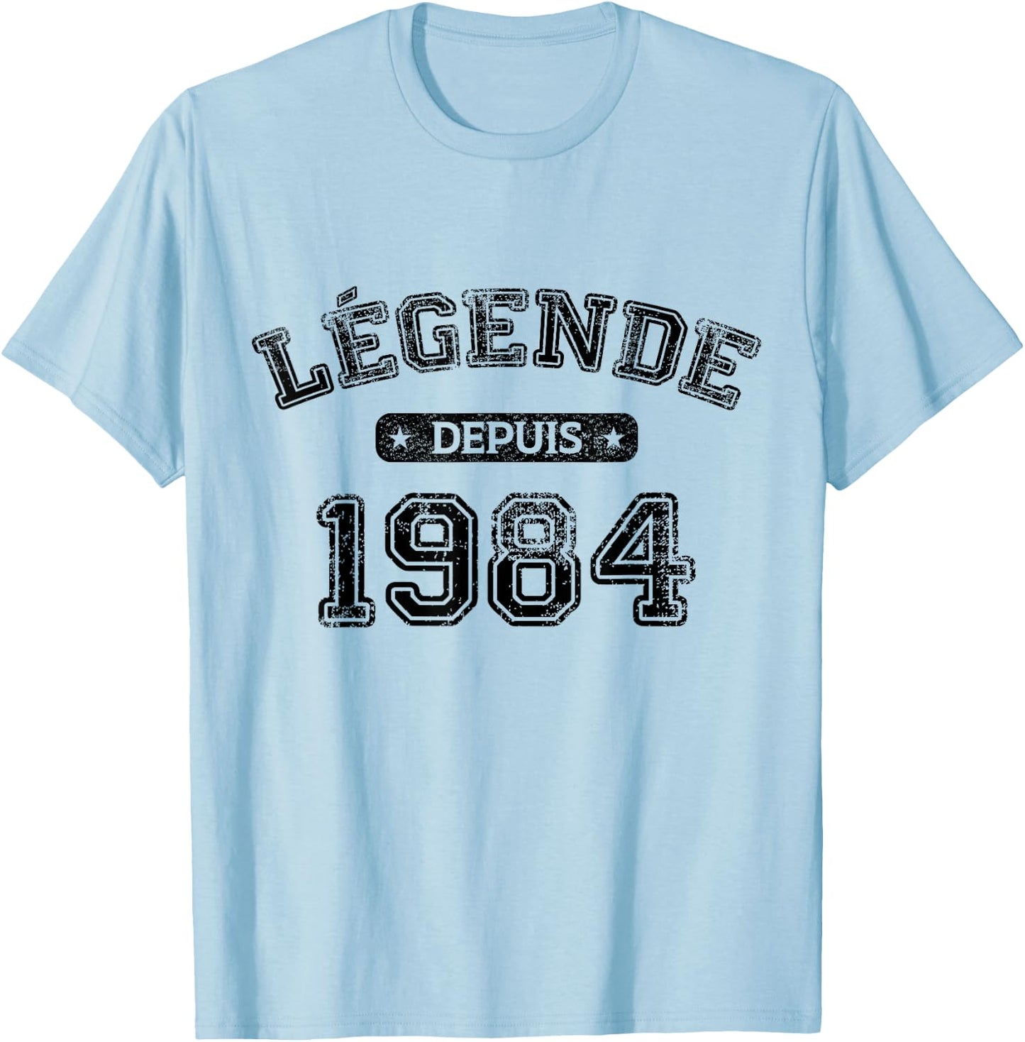 Birthday 40 Years Legend Since 1984 Birthday , grey, S T-Shirt - T-Shirt | Light Blue