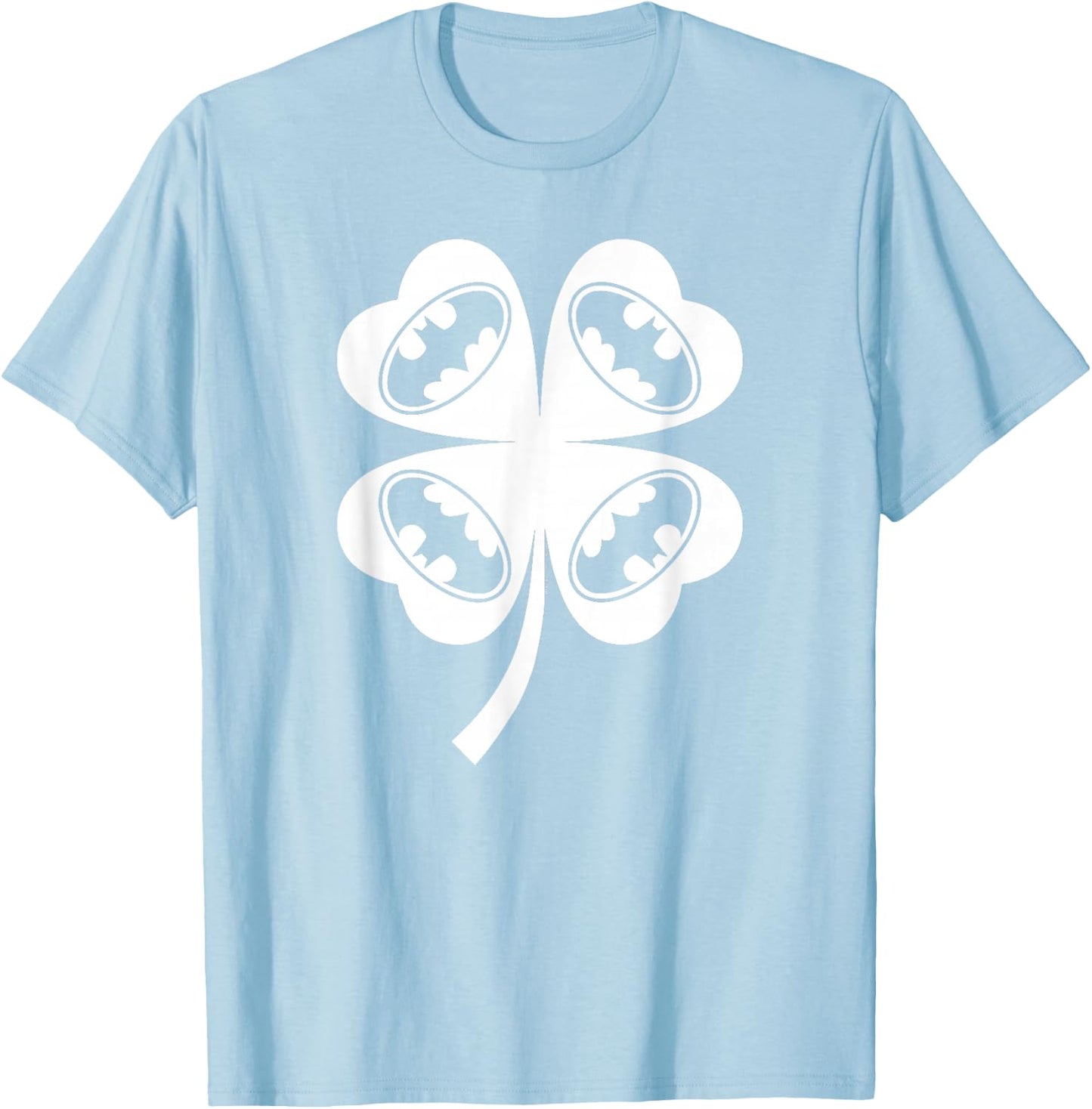 Batman Bat Clover St. Patrick's Day T-Shirt - T-Shirt | Light Blue
