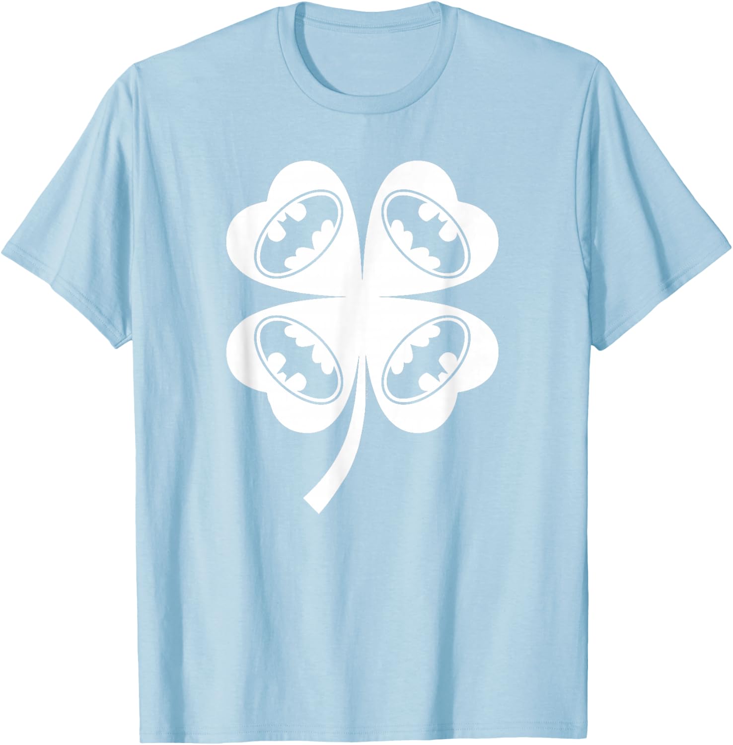 Batman Bat Clover St. Patrick's Day T-Shirt - T-Shirt | Light Blue