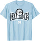 Nebraska Cornhuskers Big Ten Champs 2024 Women's Volleyball T-Shirt - T-Shirt | Light Blue