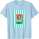 Sardines Tinned Fish Retro Graphic Summer Women T-Shirt - T-Shirt | Light Blue
