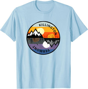 Retro Vintage Killington, Vermont Souvenir T-Shirt - T-Shirt | Light Blue
