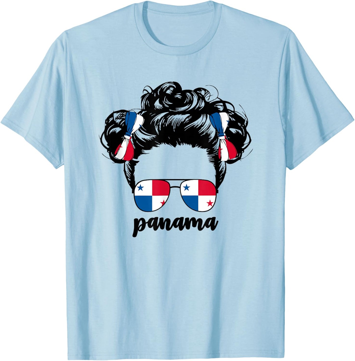 Panamanian Girl Kids Baby Girls Toddler Panama Flag Latina T-Shirt - T-Shirt | Light Blue