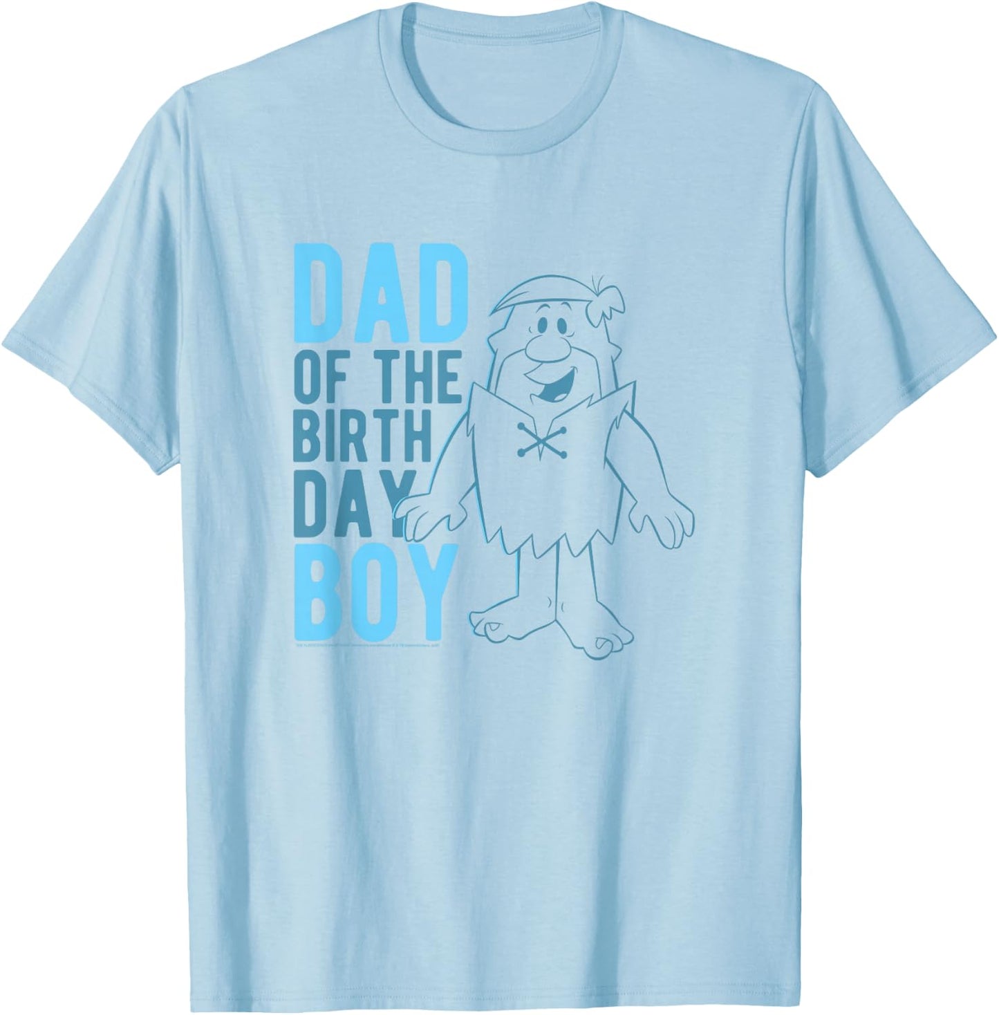 The Flintstones Barney Rubble Dad Of The Birthday Boy T-Shirt - T-Shirt | Light Blue