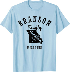 Branson Family Vacation 2025 Branson Family Vacay 25 2w T-Shirt - T-Shirt | Light Blue