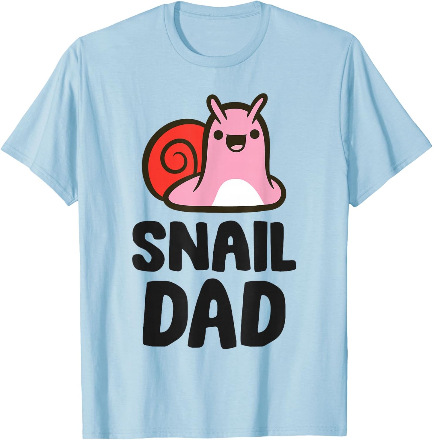 Snail Dad Funny Snail Owner Papa T-Shirt - T-Shirt | Light Blue