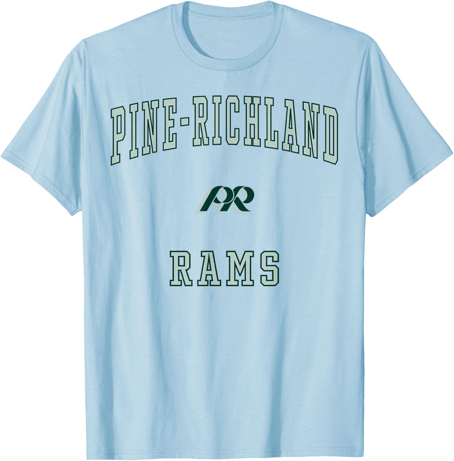 Pine-Richland High School Rams T-Shirt - T-Shirt | Light Blue