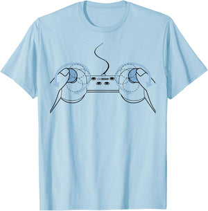 Damen Boob Controller Fun T-Shirt - T-Shirt | Light Blue