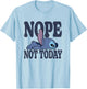 Disney Lilo & Stitch Nope Not Today Sleepy Stitch T-Shirt - T-Shirt | Light Blue