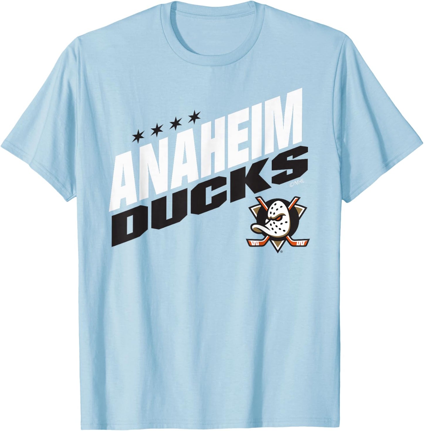 Anaheim Ducks Fuel Orange Officially Licensed T-Shirt - T-Shirt | Light Blue