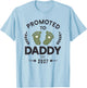 Promoted to Daddy 2027 Pregnancy Reveal New Dad T-Shirt - T-Shirt | Light Blue