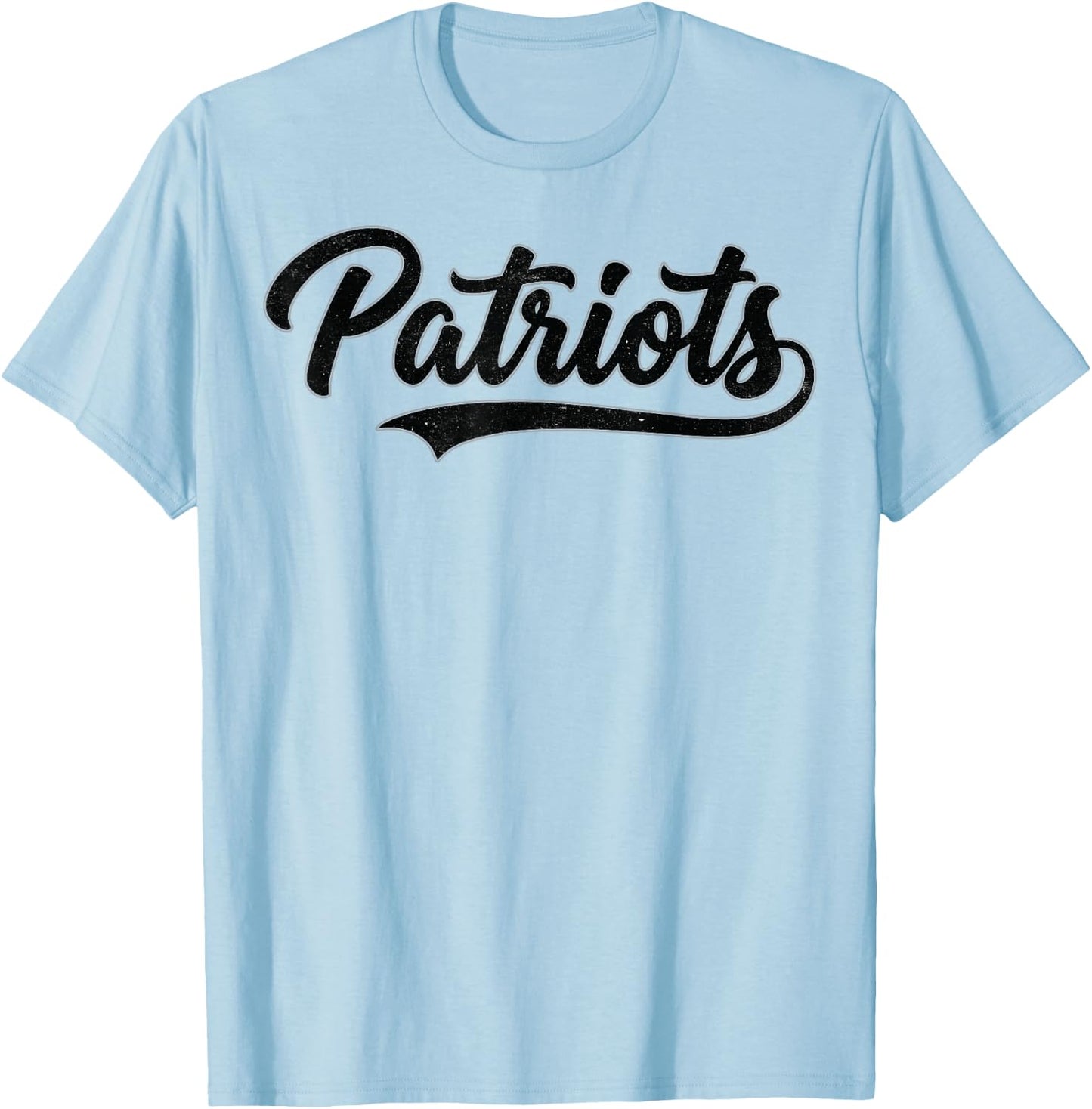 Patriots Vintage Name Women Boys Girls Kids Youth T-Shirt - T-Shirt | Light Blue