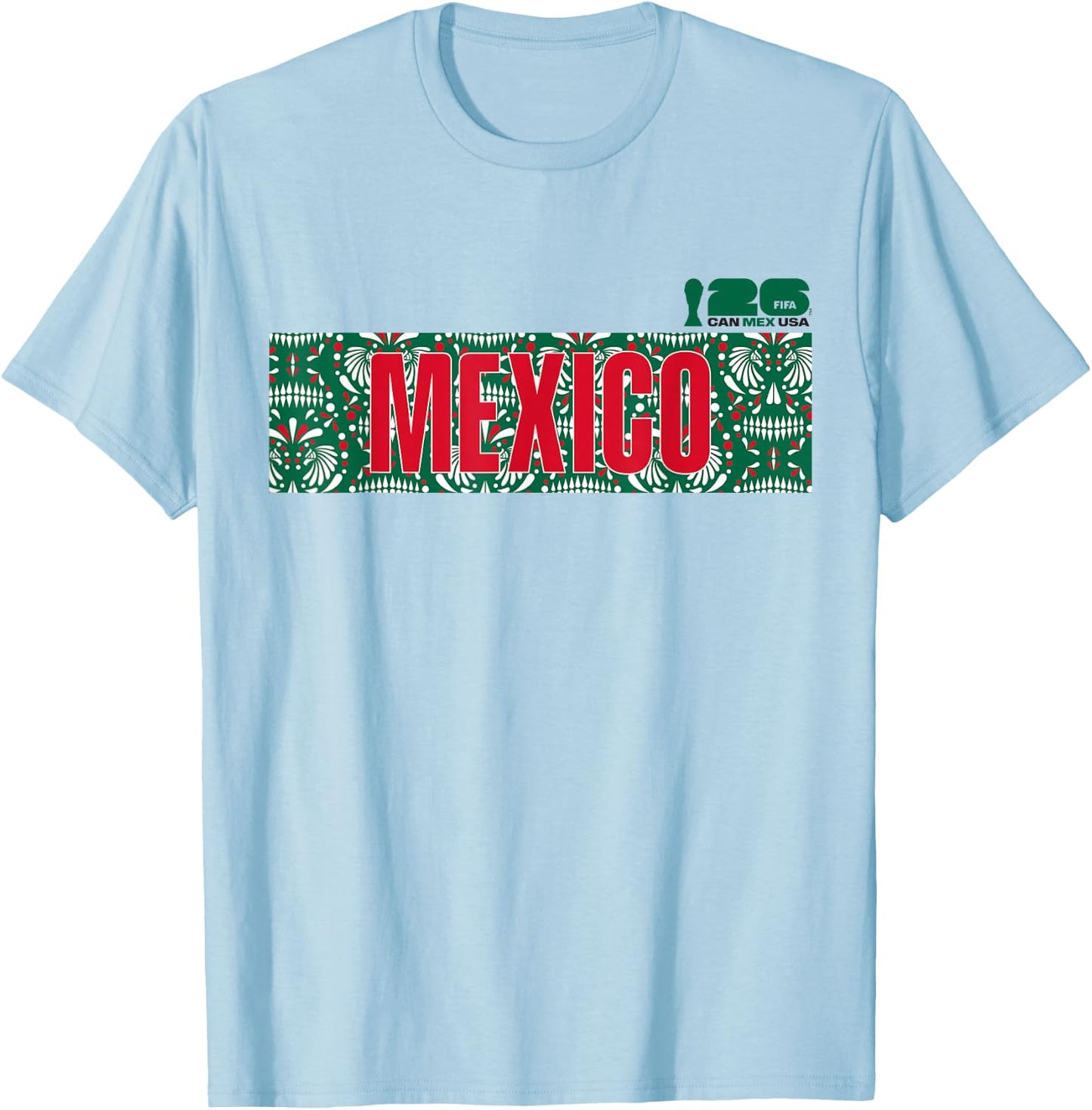 FIFA WORLD CUP26 Mexico Host Country Banner T-Shirt - T-Shirt | Light Blue