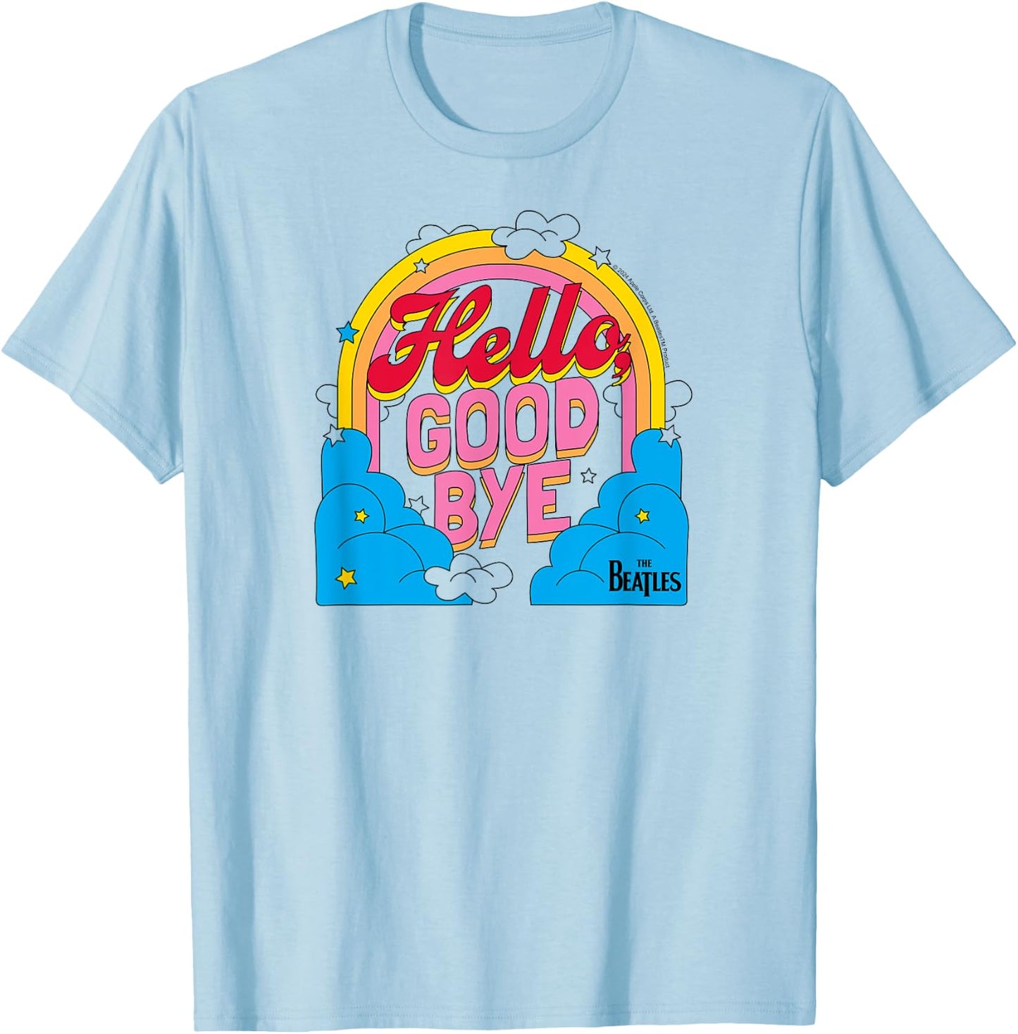 The Beatles - Hello Goodbye Rainbow T-Shirt - T-Shirt | Light Blue