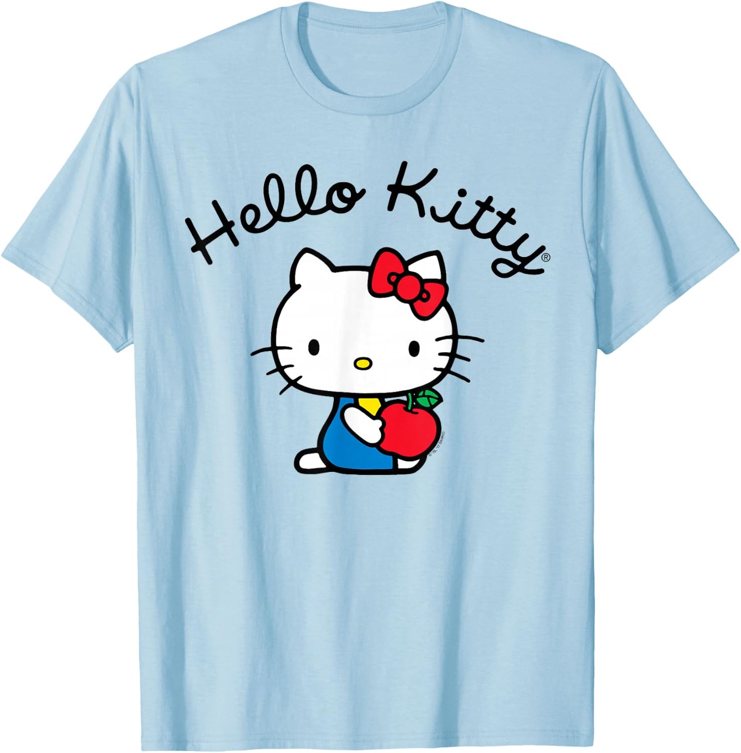 Hello Kitty Retro Logo Shirt T-Shirt - T-Shirt | Light Blue
