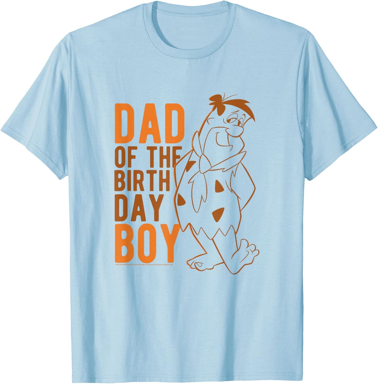 The Flintstones Fred Flintstone Dad Of The Birthday Boy T-Shirt - T-Shirt | Light Blue