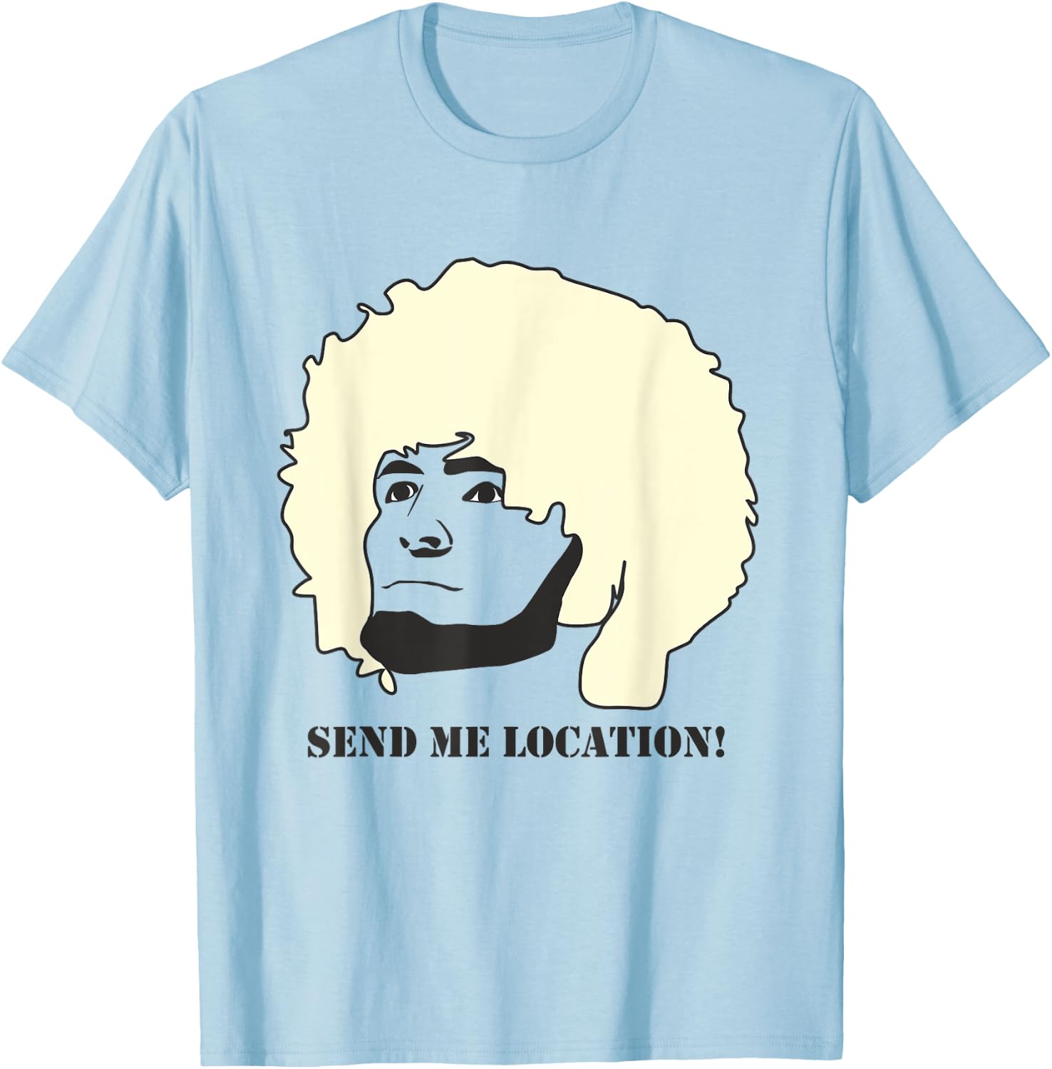 Send me location MMA Shirt T-Shirt - T-Shirt | Light Blue