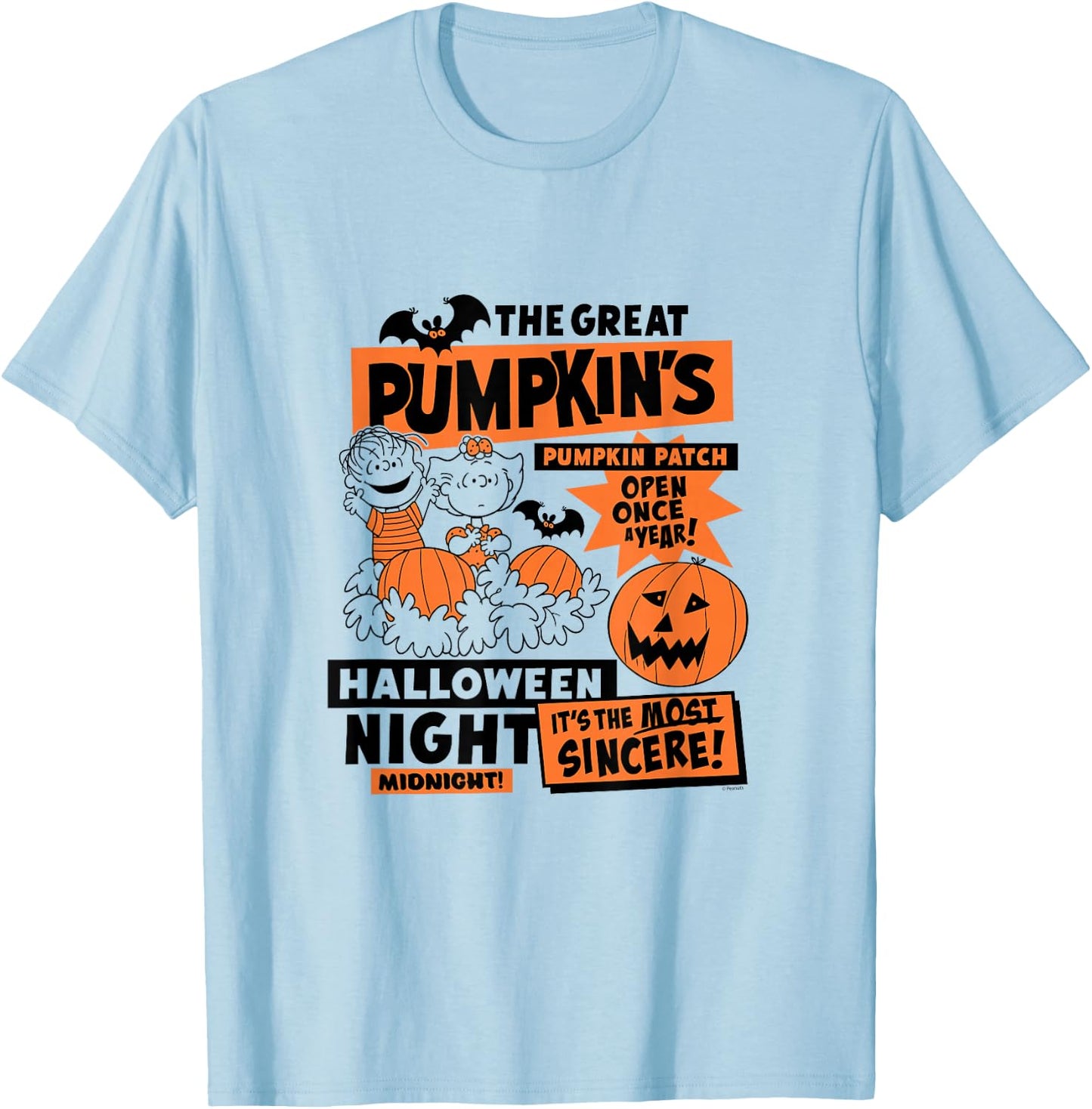 Great Pumpkin Patch T-Shirt - T-Shirt | Light Blue