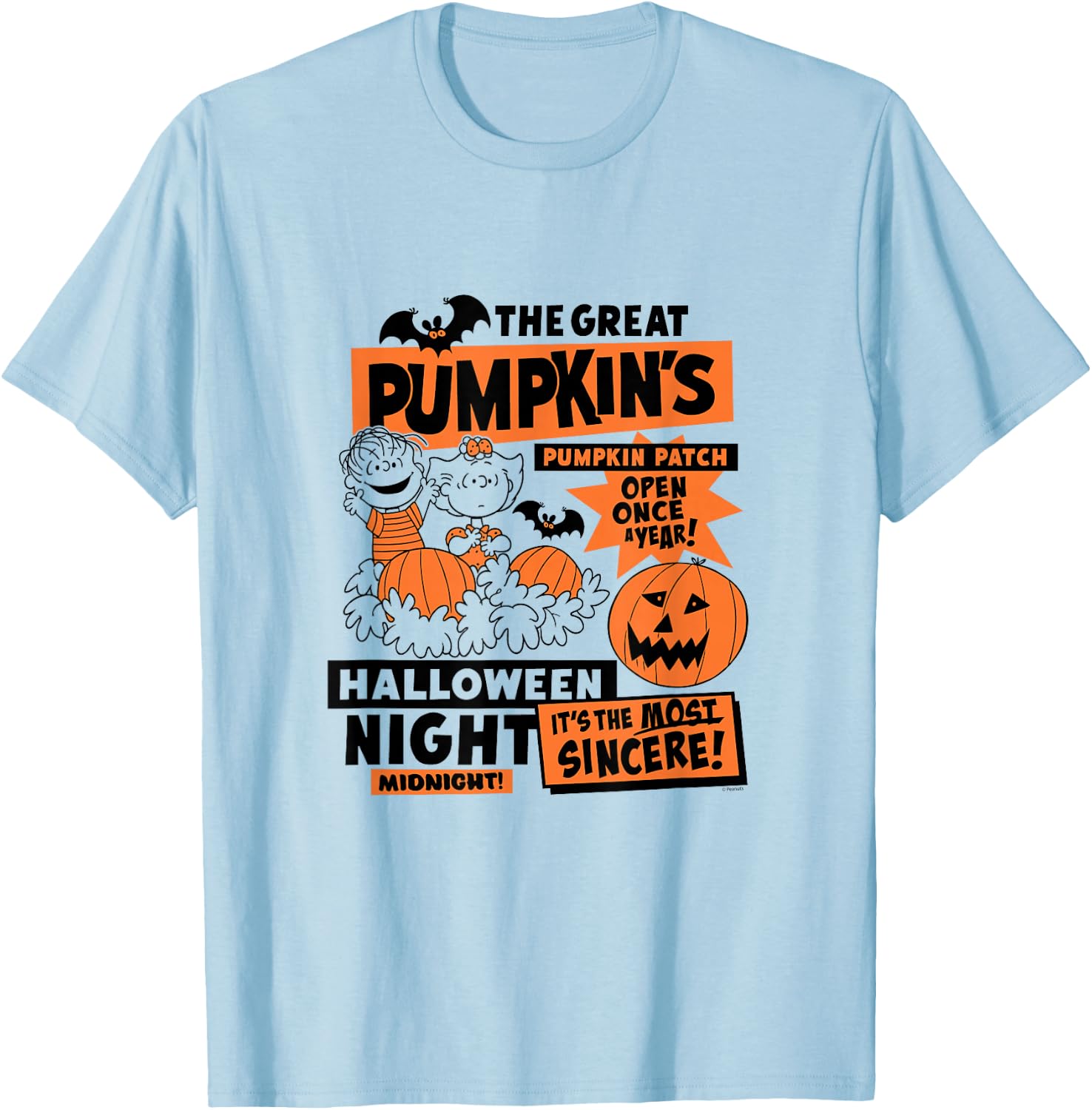 Great Pumpkin Patch T-Shirt - T-Shirt | Light Blue