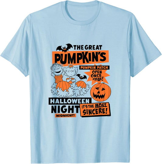 Great Pumpkin Patch T-Shirt - T-Shirt | Light Blue