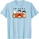 Friends Chibi Cast with Sofa Funny TV Show T-Shirt - T-Shirt | Light Blue