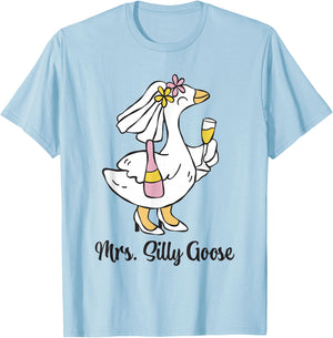 Mr And Mrs Silly Goose T-Shirt - T-Shirt | Light Blue