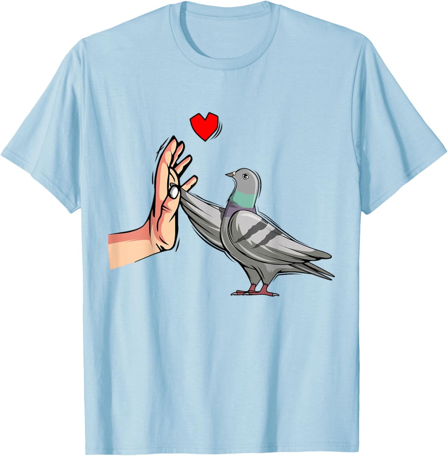 Pigeons Pigeon Breeders Pigeons Pigeon Breeding , White T-Shirt - T-Shirt | Light Blue