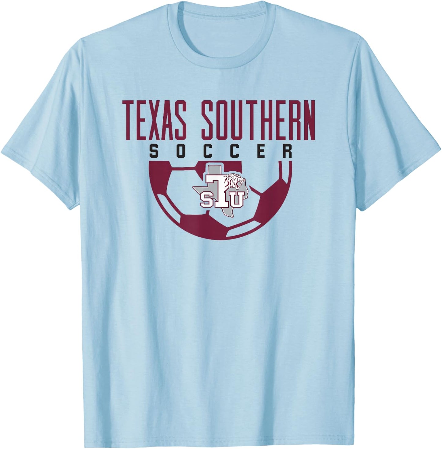 Texas Southern University Tigers Soccer Arch T-Shirt - T-Shirt | Light Blue