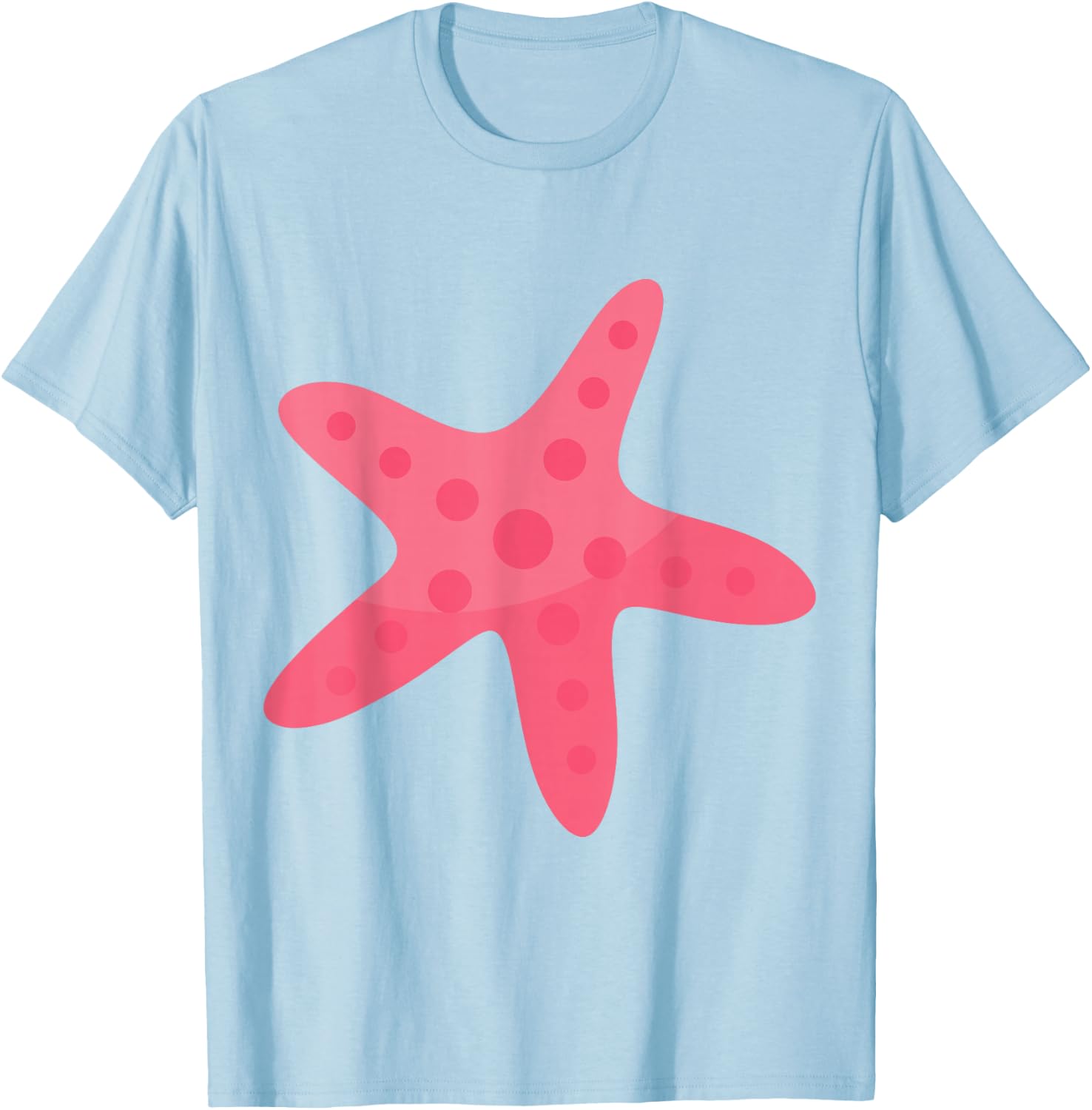 Pink Starfish T-Shirt - T-Shirt | Light Blue