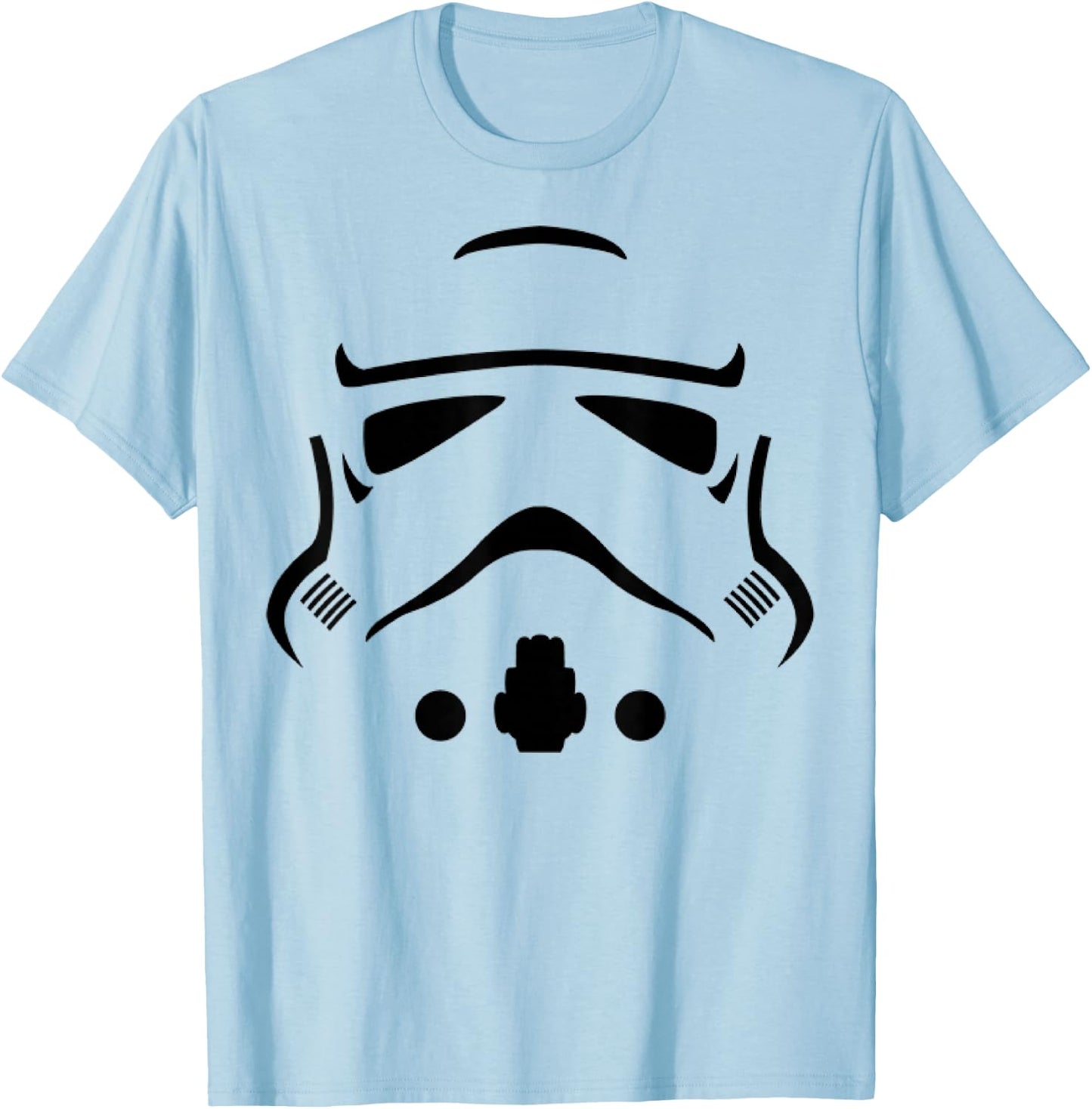 Star Wars Stormtrooper Big Face Costume Halloween T-Shirt - T-Shirt | Light Blue