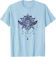 Lotus Flower Mandala T-Shirt - T-Shirt | Light Blue