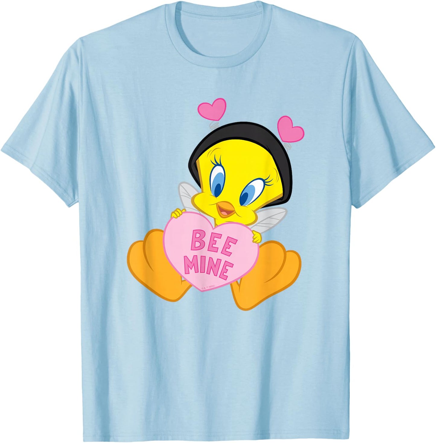 Looney Tunes Valentine's Day Tweety Bee Mine T-Shirt - T-Shirt | Light Blue