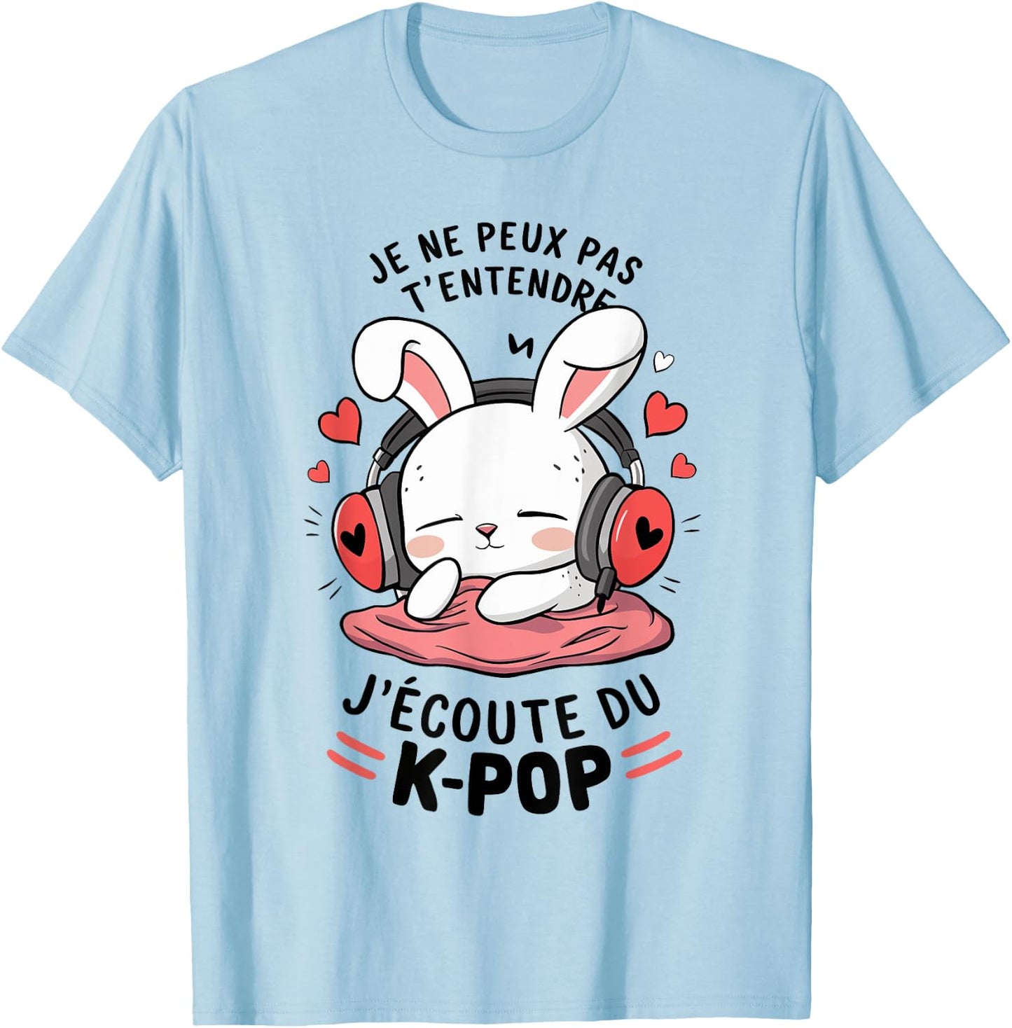 K-Pop | for Girls & Women Gifts K-Pop , white, S T-Shirt - T-Shirt | Light Blue