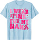 Groovy I Wear Pink For My Nana Breast Cancer Awareness Day T-Shirt - T-Shirt | Light Blue
