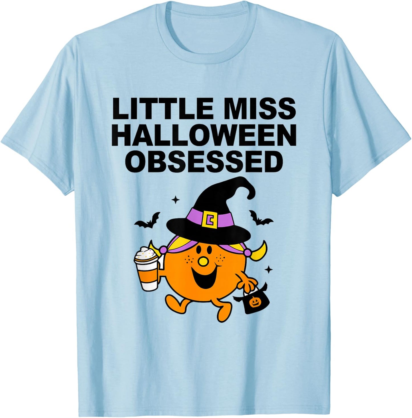 Little miss halloween obsessed Apparel T-Shirt - T-Shirt | Light Blue
