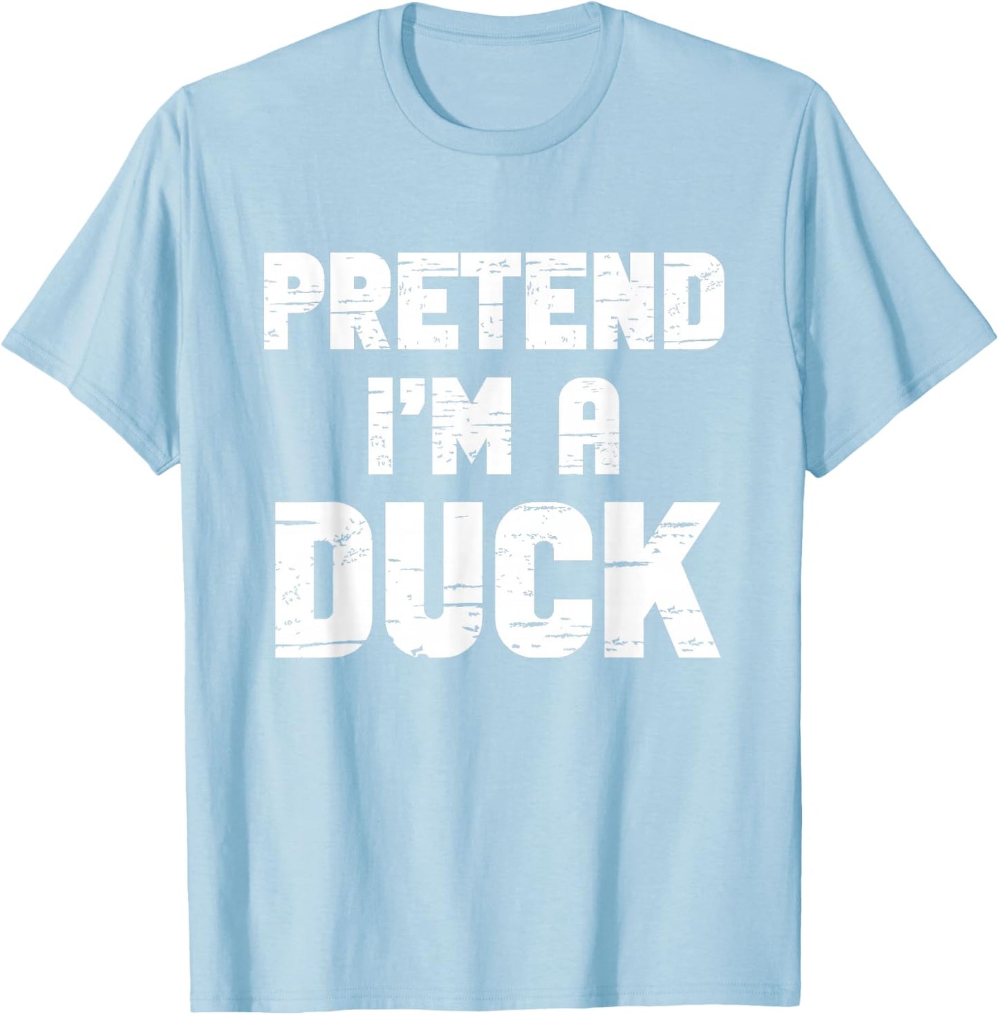 Halloween Pretend I'm A Duck Costume Funny Lazy Kids Adult T-Shirt - T-Shirt | Light Blue