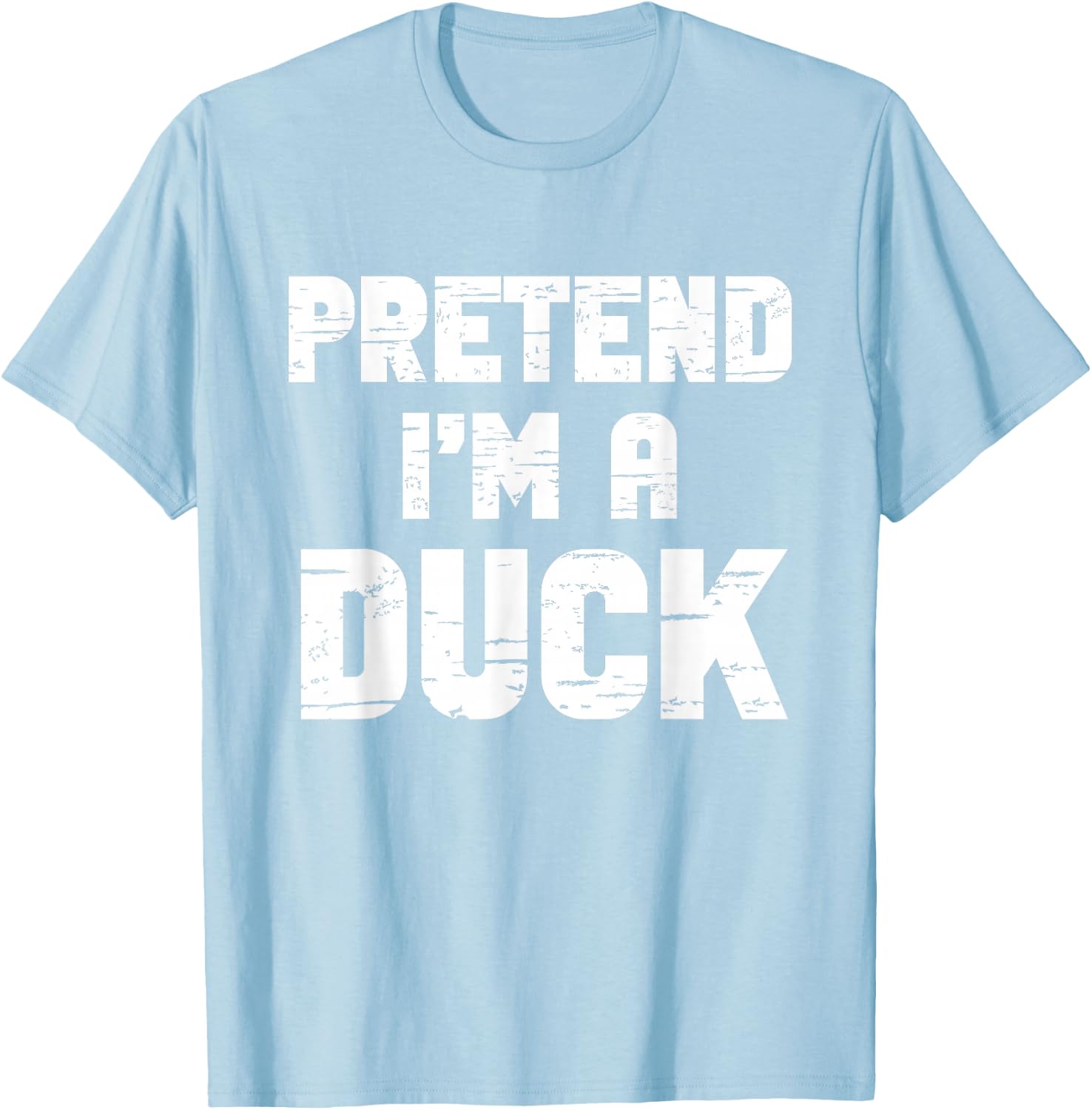 Halloween Pretend I'm A Duck Costume Funny Lazy Kids Adult T-Shirt - T-Shirt | Light Blue