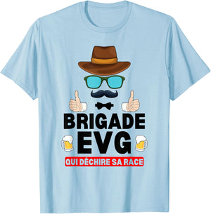 Brigade EVG Who Tears His Race , white, S T-Shirt - T-Shirt | Light Blue